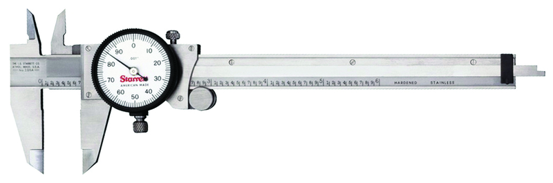 #120A-6 - 0 - 6'' Measuring Range (.001 Grad.) - Dial Caliper with Letter of Certification - First Tool & Supply