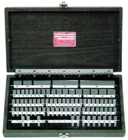 81 Piece - Grade 2+4 - Steel - Rectangular Gage Block Set in Case - First Tool & Supply