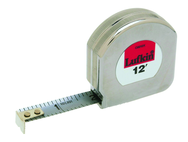 #C9212X - 1/2" x 12' - Chrome Clad Mezurall Measuring Tape - First Tool & Supply