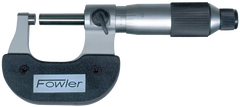 0 - 1'' Measuring Range - .0001" Graduation - Ratchet Thimble - Carbide Face - Economy Outside Micrometer - First Tool & Supply