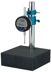 Kit Contains: Granite Base with .0005/.01mm Electronic Indicator - Granite Stand with Indi-X Blue Electronic Indicator - First Tool & Supply