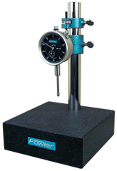 Kit Contains: Granite Base & 1" Travel Indicator; .001" Graduation; 0-100 Reading - Granite Stand with Dial Indicator - First Tool & Supply