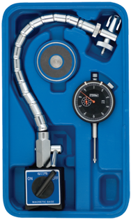 Kit Contains: AGD Indicator; Flex Arm Mag Base; Magnetic Indicator Back In Case - Chrome Flex Mag Set - First Tool & Supply