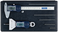 Kit: 6"/150mm Poly-Cal Caliper and Xtra-Value Depth Gage - Xtra Value Depth Gage & Poly Cal Kit - First Tool & Supply