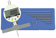 0 - 22" Measuring Range (.0005" / .01mm Res.) - Electronic Depth Gage - First Tool & Supply