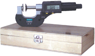 0 - 1"/0 - 25mm Measuring Range - .00005"/.001mm Resolution - Ratchet Thimble - High Speed Steel Face - Electronic Disc Micrometer - First Tool & Supply