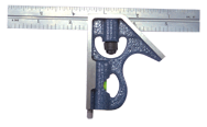 #7125-150H - 150mm - Metric Graduation - Regular Blade - 3 Piece Combinatioin Square Set - First Tool & Supply