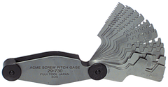 #615-6326 - 16 Leaves - Inch Pitch - Acme Screw Thread Gage - First Tool & Supply