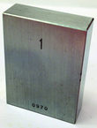 .080" - Certified Rectangular Steel Gage Block - Grade 0 - First Tool & Supply