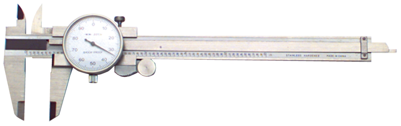 0 - 4'' Measuring Range (.001 Grad.) - Stainless Steel Dial Caliper - First Tool & Supply