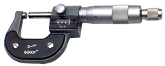 0 - 3'' Measuring Range - .0001 Graduation - Ratchet Thimble - Carbide Face - Digital Outsite Micrometer Set - First Tool & Supply