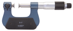 0 - 1'' Measuring Range - .0001 Graduation - Friction Thimble - High Speed Steel Face - Interchangeable Anvil Micrometer - First Tool & Supply