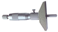 0 - 4'' Measuring Range - Ratchet Thimble - Depth Micrometer - First Tool & Supply