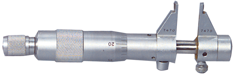 .2 - 1'' Measuring Range - .0001 Graduation - Ratchet Thimble - Hardened & Ground Face - Inside Micrometer - First Tool & Supply