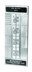 #16011CAL - 8 Specimans for Checking Face Turning Roughness Results - Microinch Comparator Plate with Certification - First Tool & Supply