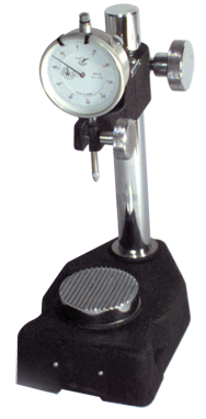 Kit Contains:  Steel Check Stand Indicator Holder with Serrated Anvil & 1" Travel Indicator; .001" Graduation; 0-100 Reading - Steel Check Stand Indicator Holder with Indicator - First Tool & Supply