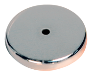 Low Profile Cup Magnet - 2-1/32'' Diameter Round; 47.5 lbs Holding Capacity - First Tool & Supply