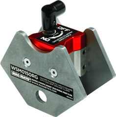 On/Off Rare Earth Magneitc Welding Square - 4" Length - 150 lbs Holding Capacity - First Tool & Supply