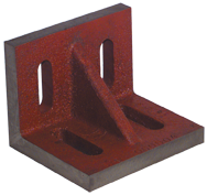 6 x 5 x 4-1/2" - Machined Webbed (Closed) End Slotted Angle Plate - First Tool & Supply