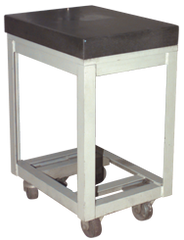 24 x 48" - Surface Plate Stand 0-Ledge with Casters - First Tool & Supply