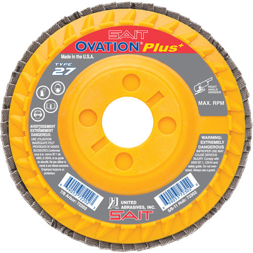 ‎OVATION+ 4-1/2X7/8 Z 80G - Exact Industrial Supply