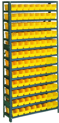 36 x 18 x 48'' (96 Bins Included) - Small Parts Bin Storage Shelving Unit - First Tool & Supply