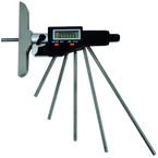 Electronic Depth Micrometer - IP54 0-6"/150mm 00005"/.001mm Resolution - Output S4 Connector - First Tool & Supply