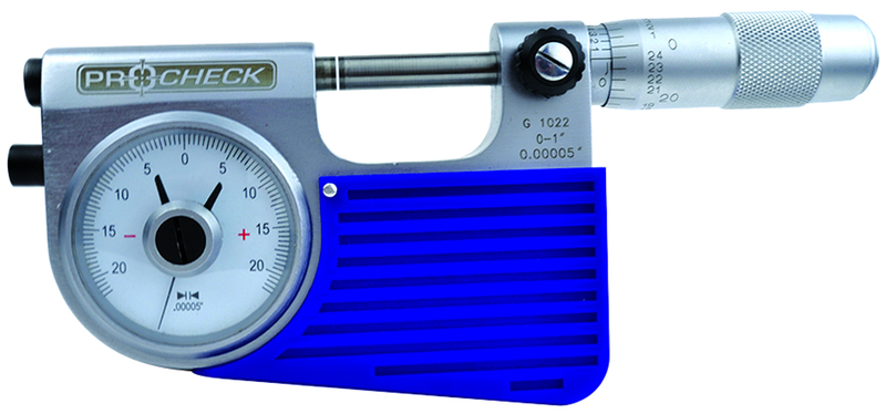 Indicating Micrometer - 0-1" Range - .00005" Graduation - First Tool & Supply