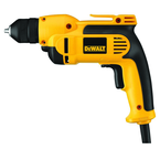 #DWD112 - 7.0 No Load Amps - 0 - 2500 RPM - 3/8'' Keyless Chuck - Corded Reversing Drill - First Tool & Supply