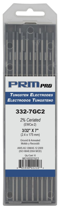 18-7GC2 7" Electrode 2% Ceriated - First Tool & Supply