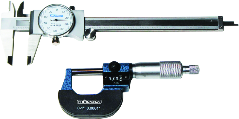 0-1" Outside Micrometer And 0-6" Dial Caliper in Case - First Tool & Supply