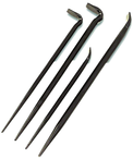 4 Pc. Pinch and Roll Bar Set - 16, 18" Rolling Head Bars; 14, 20" Line Up Bars - First Tool & Supply