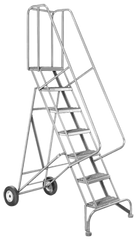 Model 6500; 10 Steps; 30 x 78'' Base Size - Roll-N-Fold Ladder - First Tool & Supply