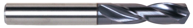 10.00mm Dia. - 87 OAL-TiAlN Coated-Carbide-Short Length High Performance Drill - First Tool & Supply