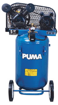 Portable Air Compressors - Model #PK5020VP; 20 Gallon / Vertical Tank; 5HP; 1PH; 115/230V Motor - First Tool & Supply