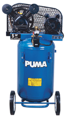 Portable Air Compressors - Model #PK2011VP; 11 Gallon /Vertical Tank; 2.8 cfm @ 90psi; 2HP; 1PH; 115V Motor; 113 lbs. - First Tool & Supply