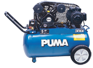 Portable Air Compressors - Model #PK5020; 20 Gallon / Horizontal Tank; 5HP; 1PH; 115/230V Motor - First Tool & Supply