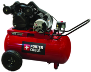 20 Gal. Single Stage Air Compressor, Horizontal, medium Duty Cast Iron - First Tool & Supply