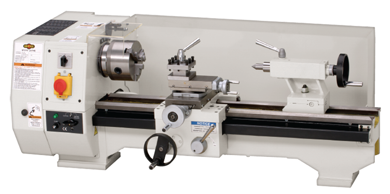 Bench Lathe - #M1016 9-3/4'' Swing; 21'' Between Centers; 3/4HP; 1PH; 110V Motor - First Tool & Supply