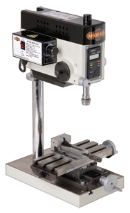 Mill Drill - 1JT Spindle - 3-1/2 x 8'' Table Size - 1/5HP; 1PH; 110V Motor - First Tool & Supply