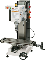 Mill with Dovtail Column - R-8 Spindle - 6-1/4 X 21-5/8'' Table - 3/4 HP - 1PH - 110V Motor - First Tool & Supply