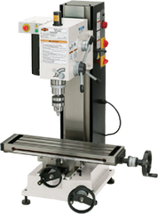 Mill with Dovtail Column - R-8 Spindle - 6-1/4 X 21-5/8'' Table - 3/4 HP - 1PH - 110V Motor - First Tool & Supply