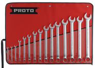 Proto® 15 Piece Satin Metric Combination ASD Wrench Set - 12 Point 7MM-32MM - First Tool & Supply