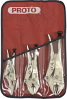 Proto® 3 Piece Locking Pliers Set - Nickel Chrome - First Tool & Supply