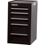 Proto® 450HS Side Cabinet - 5 Drawer, Black - First Tool & Supply