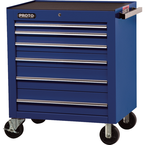 Proto® 450HS 34" Roller Cabinet - 6 Drawer, Blue - First Tool & Supply