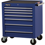 Proto® 450HS 34" Roller Cabinet - 7 Drawer, Blue - First Tool & Supply