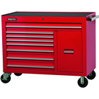 Proto® 450HS 50" Workstation - 8 Drawer & 2 Shelves, Red - First Tool & Supply