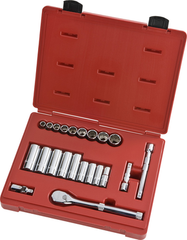 Proto® 3/8" Drive 22 Piece Socket Set - 12 Point - First Tool & Supply