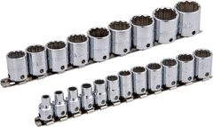 Proto® Tether-Ready 3/8" Drive 21 Piece Metric Socket Set - 12 Point - First Tool & Supply